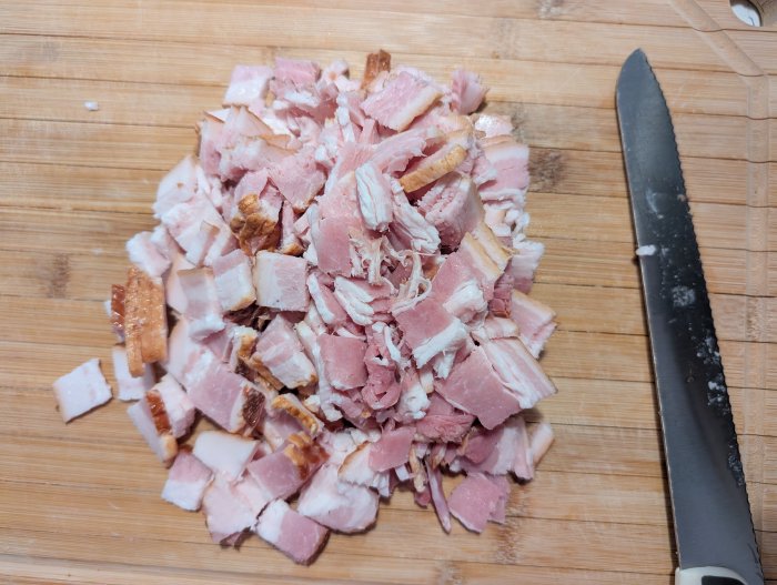 chopped bacon