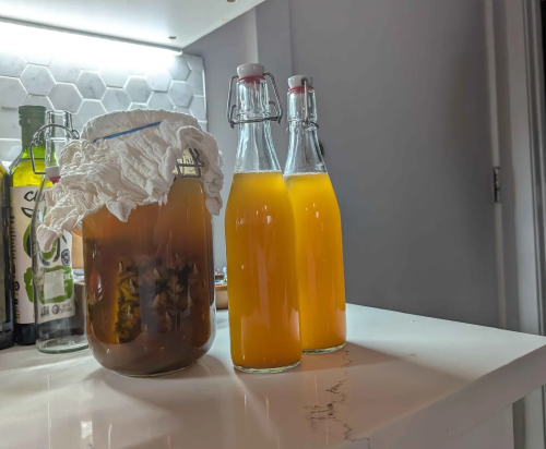 first bottling of tepache!