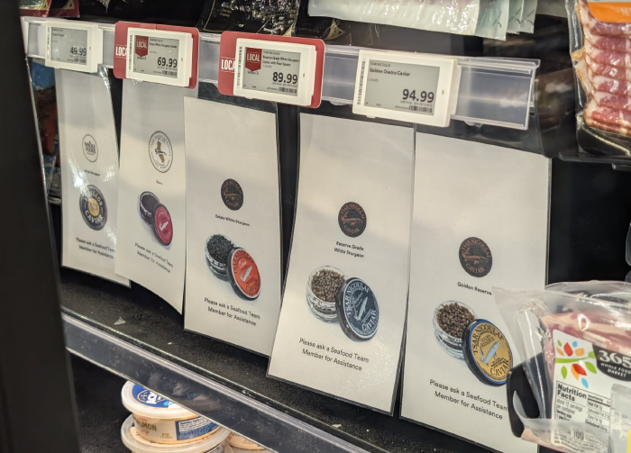 wfm (amazon) doesnt trust the caviar around its own customers